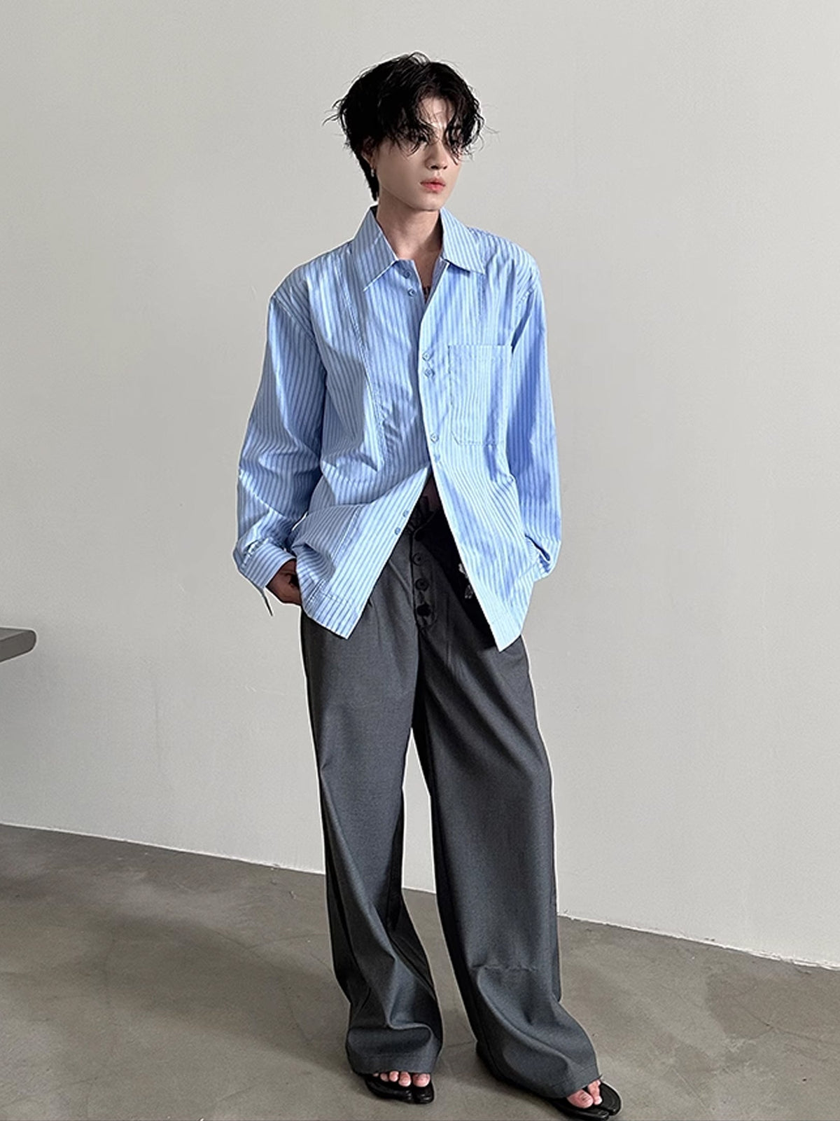Loose Stripe Shirt  OR0621