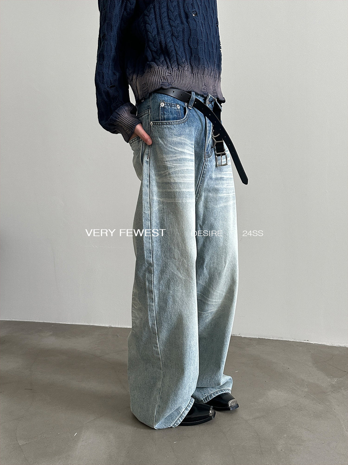 Shade Gradient Wash Denim Pants  OR0622