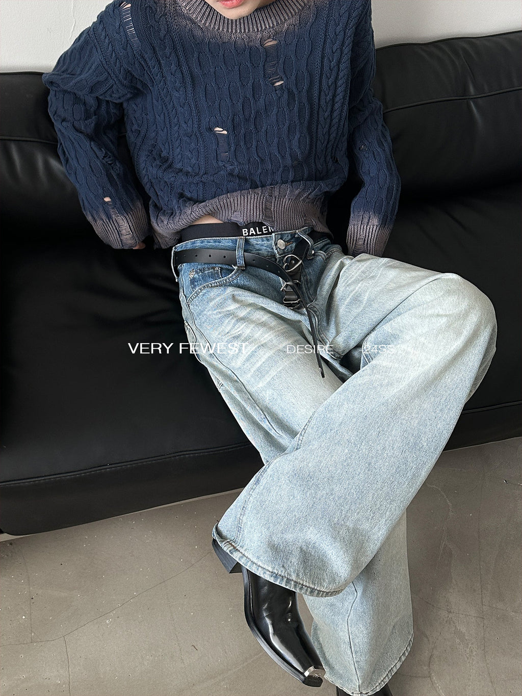 Shade Gradient Wash Denim Pants  OR0622