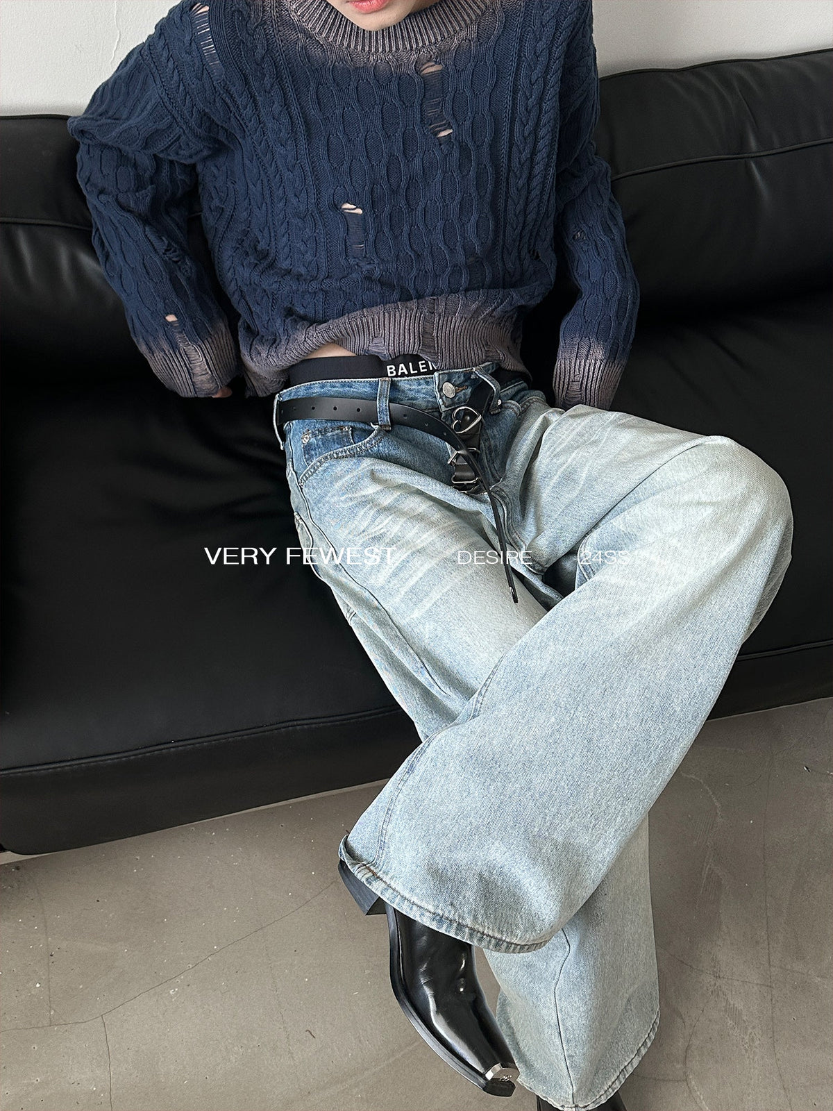 Shade Gradient Wash Denim Pants  OR0622