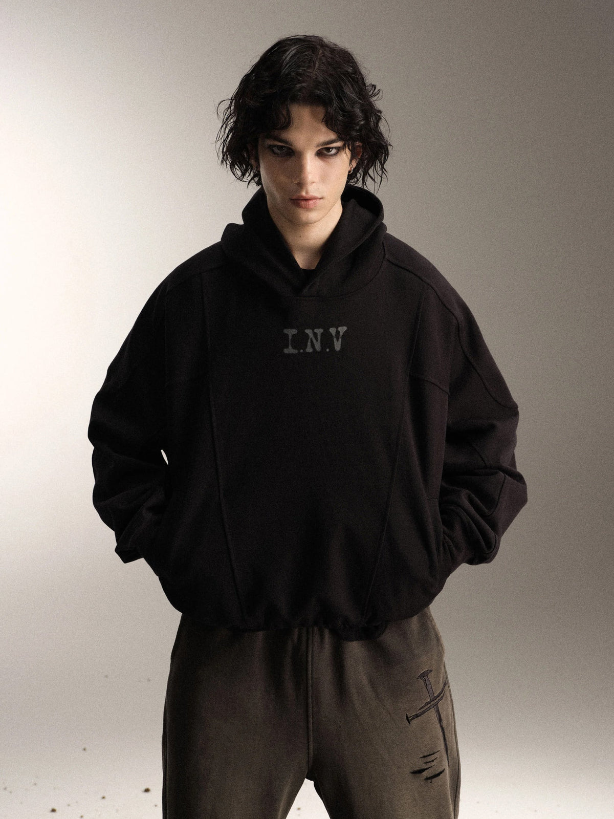 Studs Logo Hoodie  OR0629