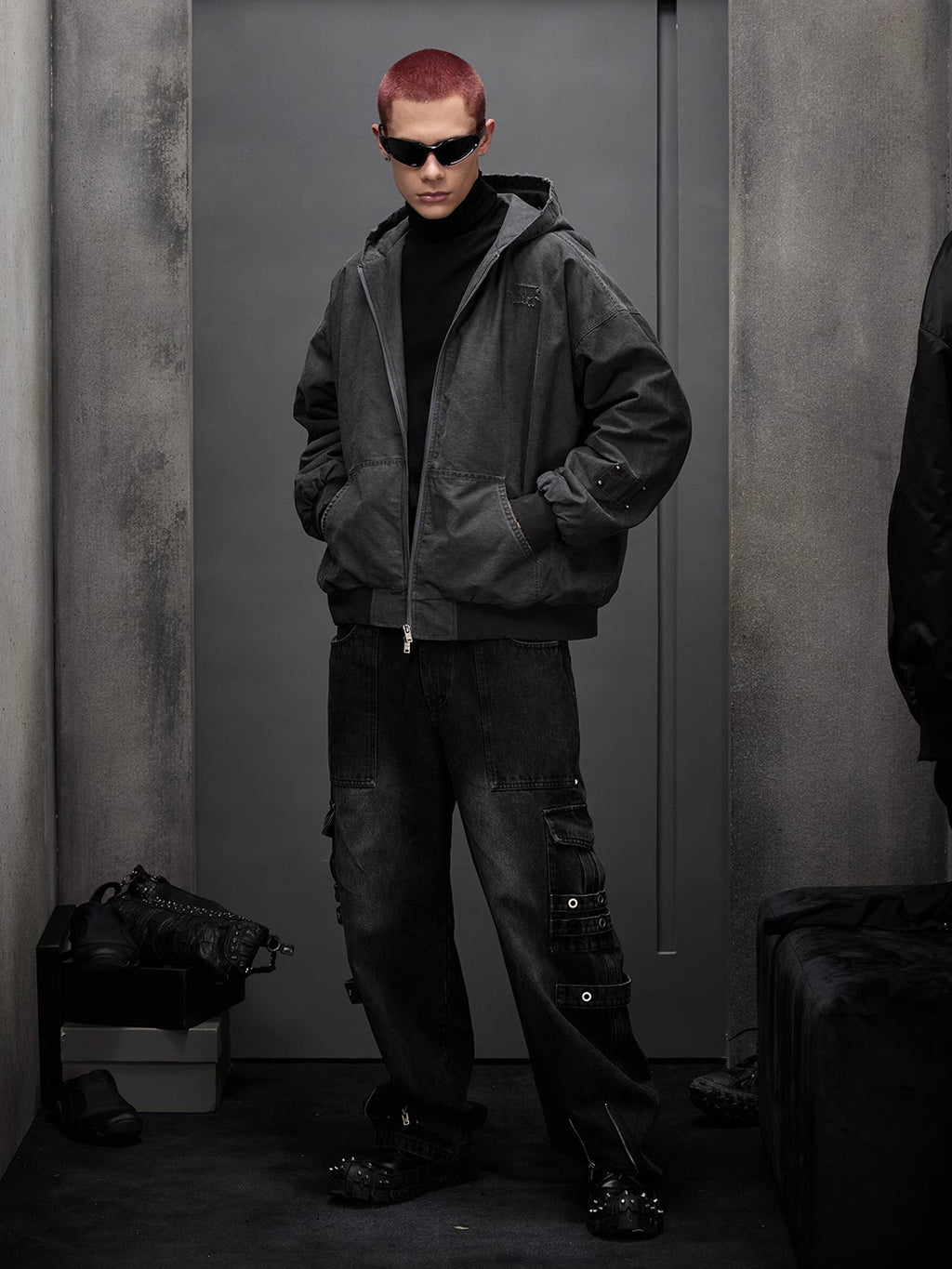 Old Loose Hooded Jacket  OR0633