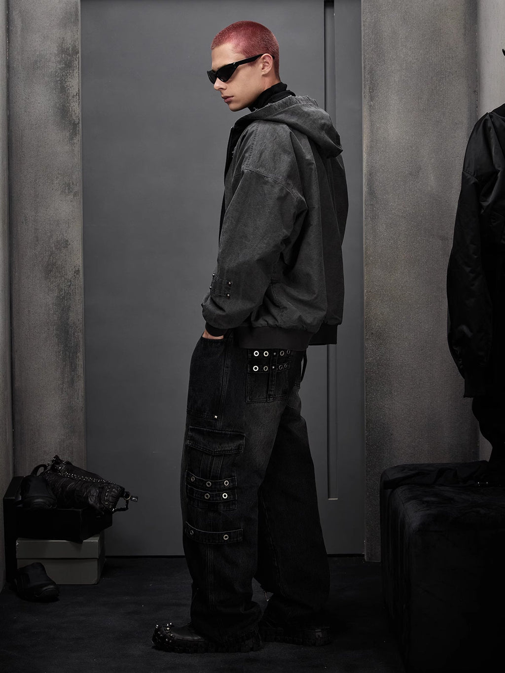 Old Loose Hooded Jacket  OR0633