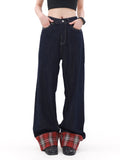 Vintage Check Denim Pants  OR0648