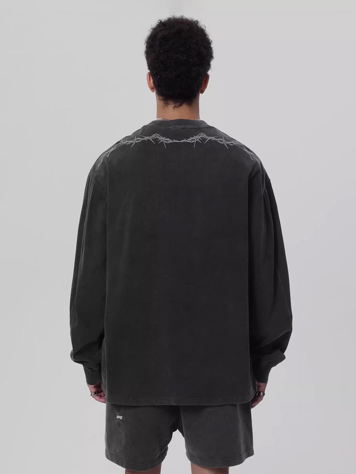 Heavy Washed Loose Long Sleeve Tee  OR0651
