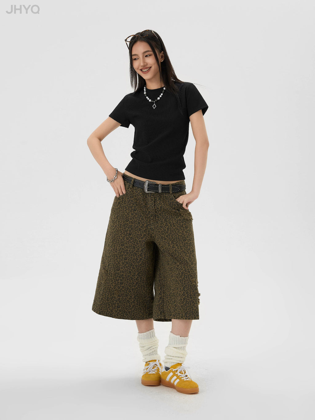 Leopard Half Work Pants  OR0652
