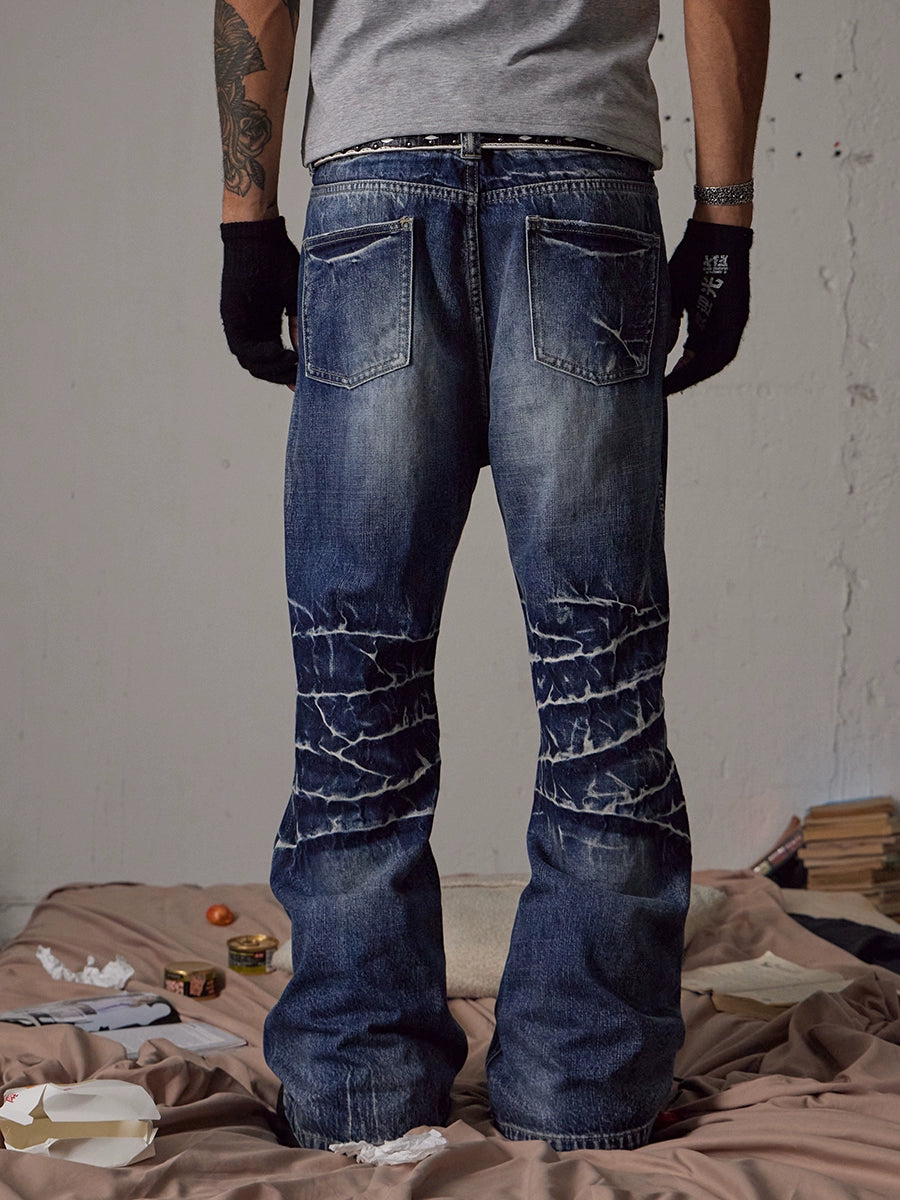 Lightning Ripple Denim Pants  OR0653