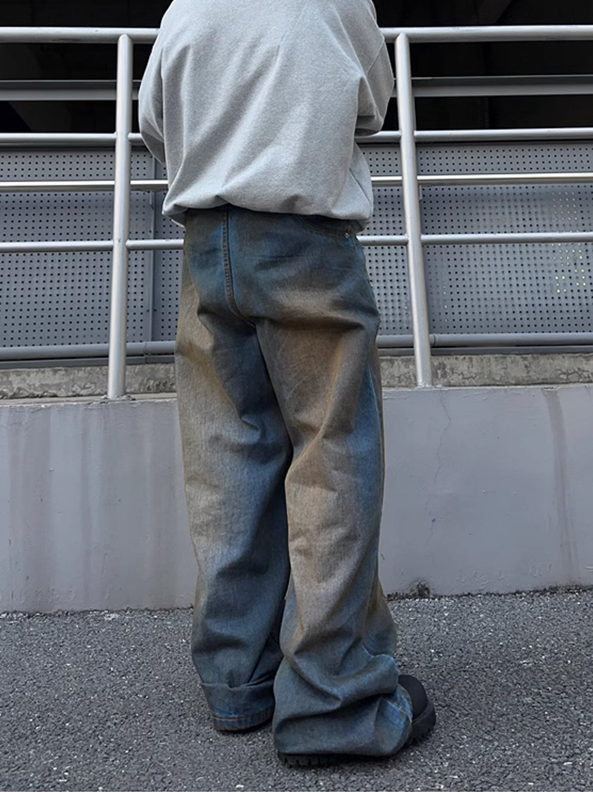 Dirty Reverse Denim Pants  OR0657