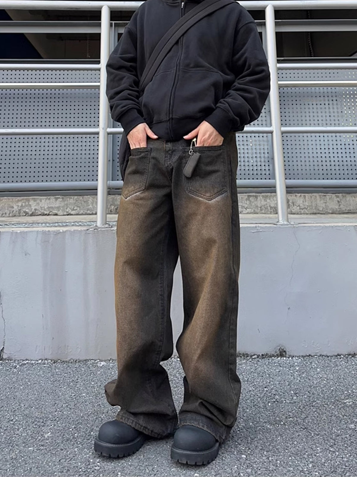 Dirty Reverse Denim Pants  OR0657