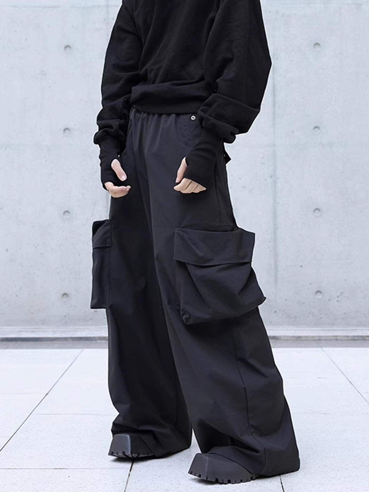 3D Pocket Wide Cargo Pants  OR0661