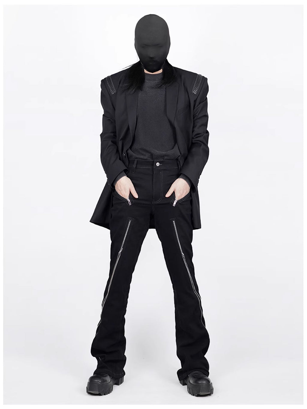Micro Zipper Flare Pants  OR0662