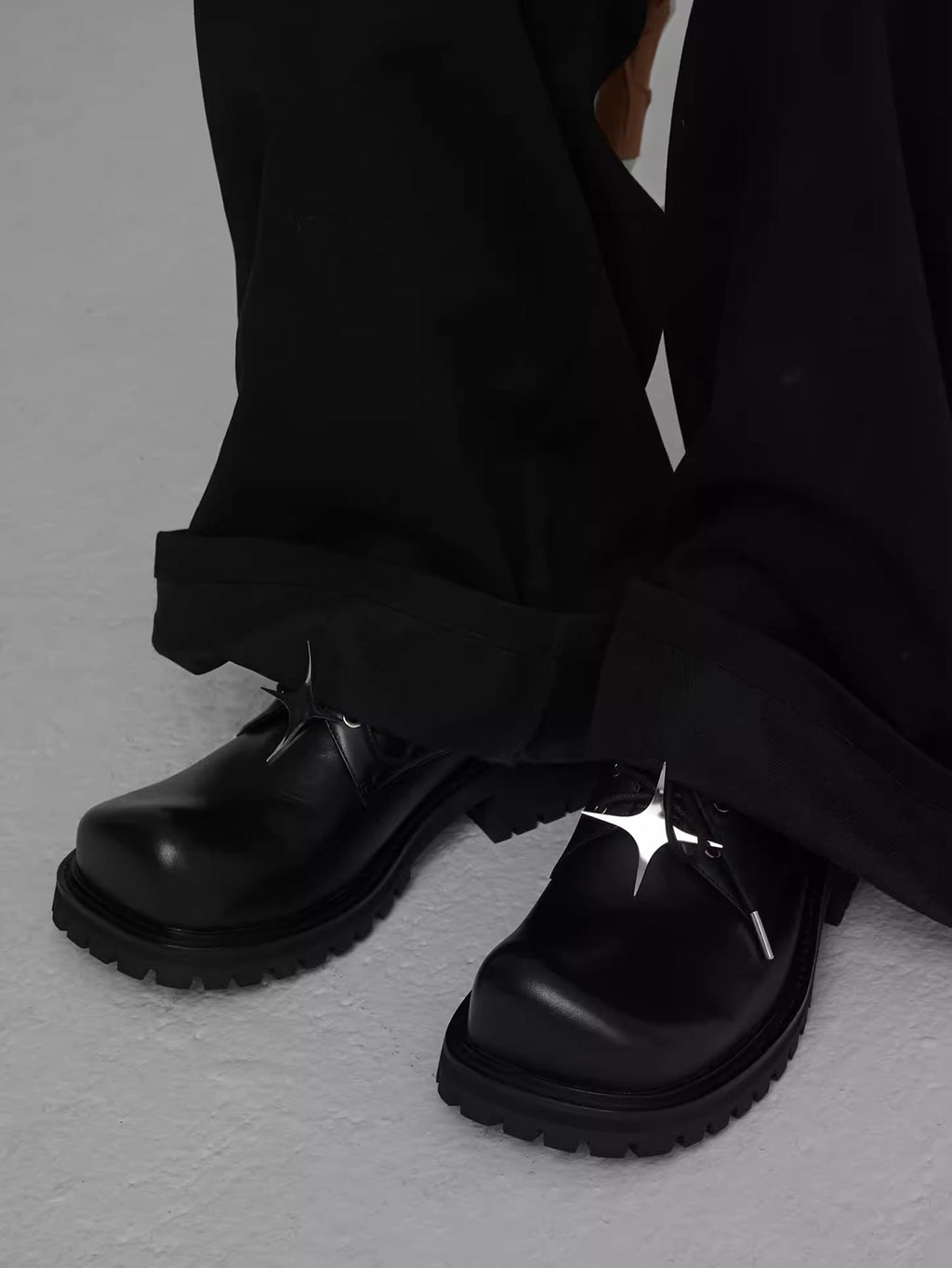 Cross Leather Derby Shoes  OR0664