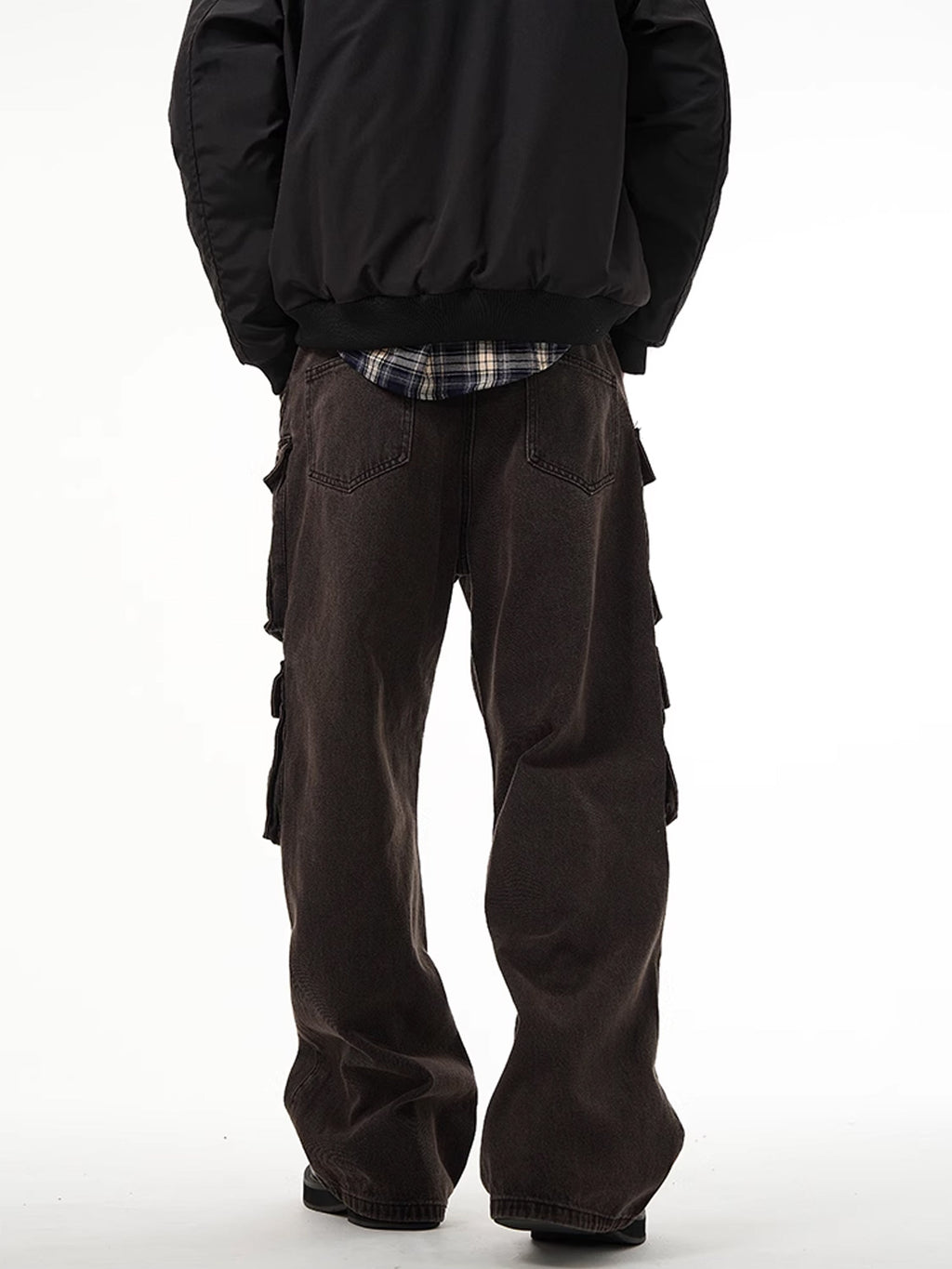 Multi Pocket Button Denim Pants  OR0670