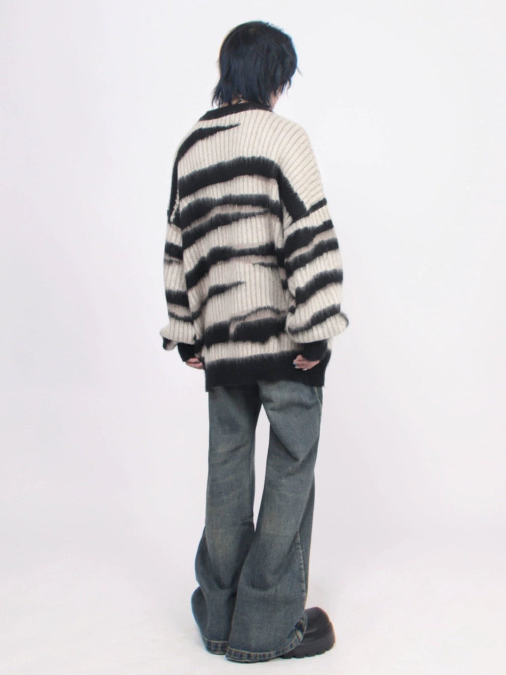 Oversized Stripe Knit  OR0672