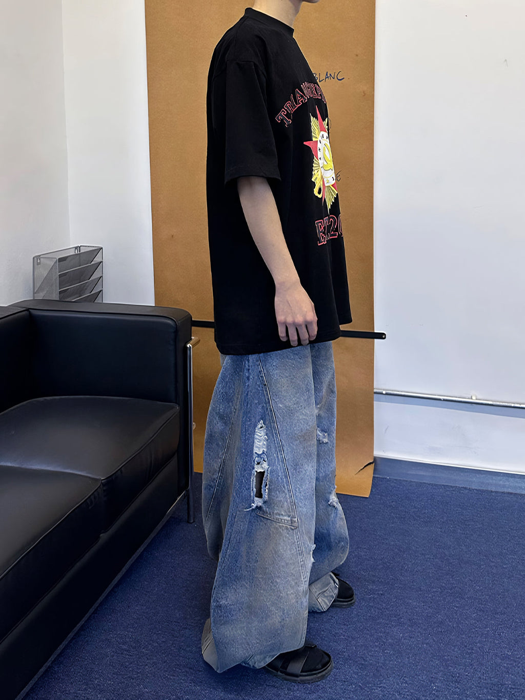 Dirty Baggy Denim Pants  OR0680