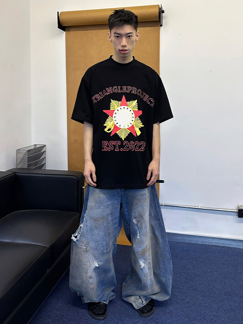 Dirty Baggy Denim Pants  OR0680