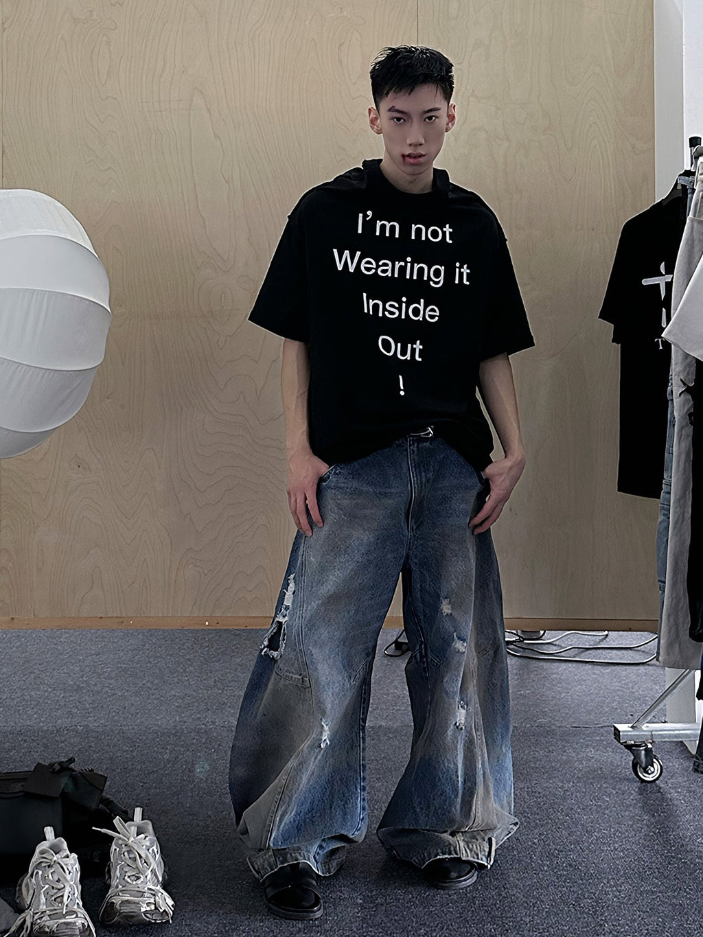 Dirty Baggy Denim Pants  OR0680