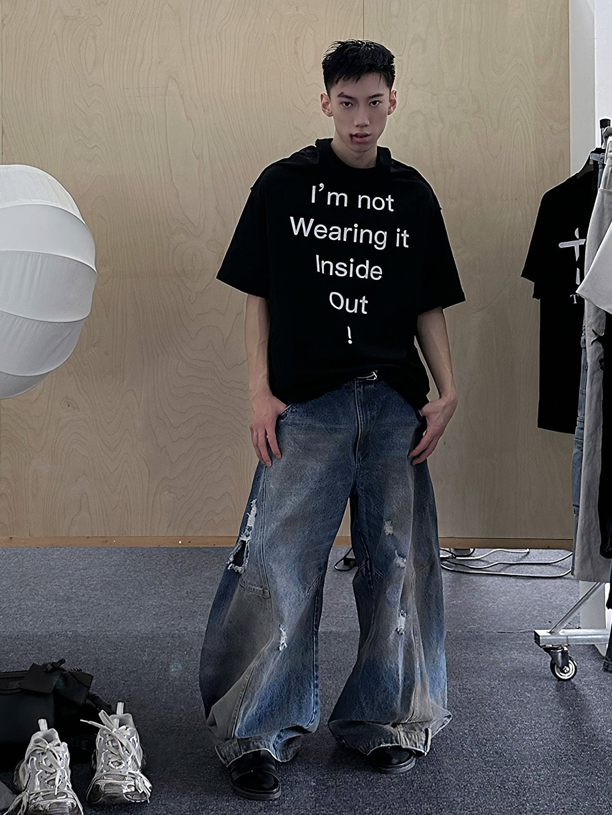 Dirty Baggy Denim Pants  OR0680