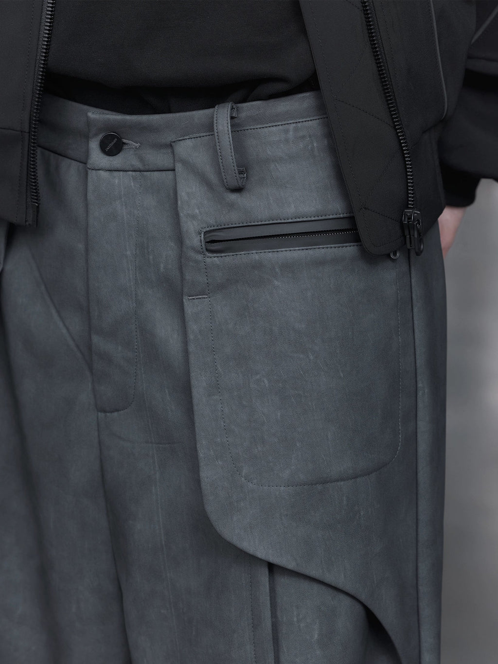 Zip Pocket Wide Pants  OR0684