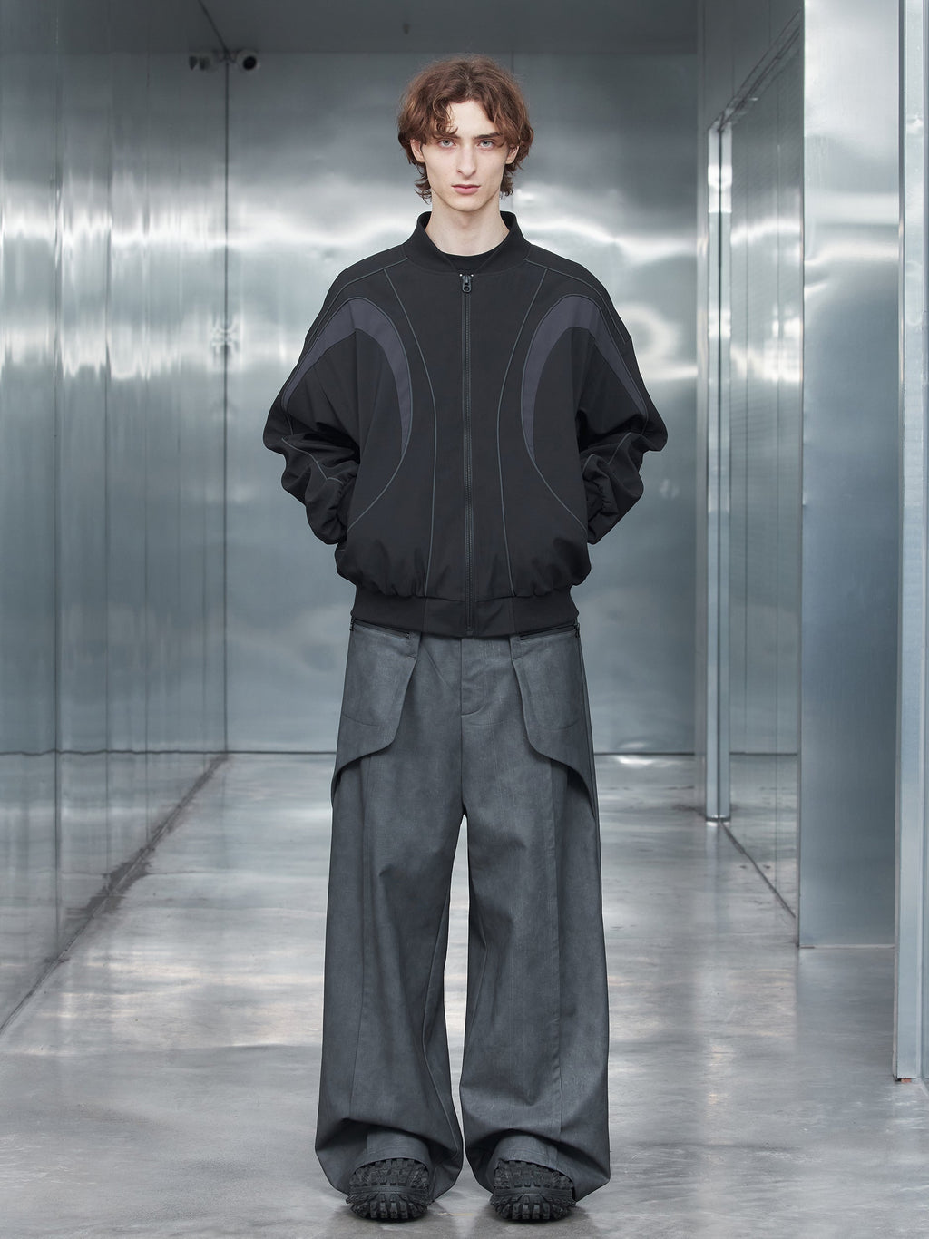 Zip Pocket Wide Pants  OR0684