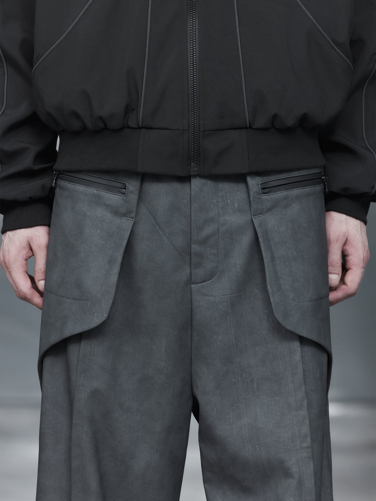Zip Pocket Wide Pants  OR0684