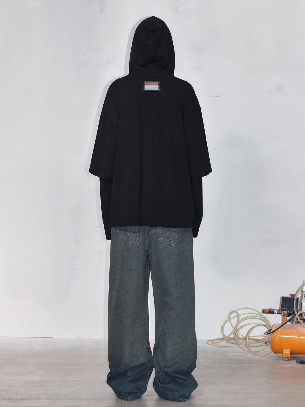 Laser Logo Wide Denim Pants  OR0690