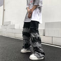 Long ring damaged jeans  OR0697