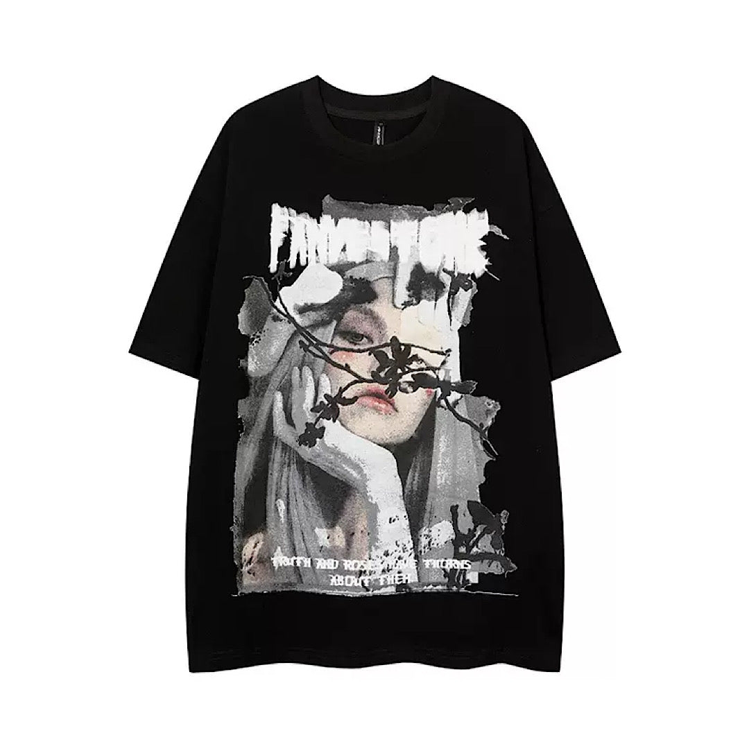 Battle Rose Perlaid T-shirt  OR0703