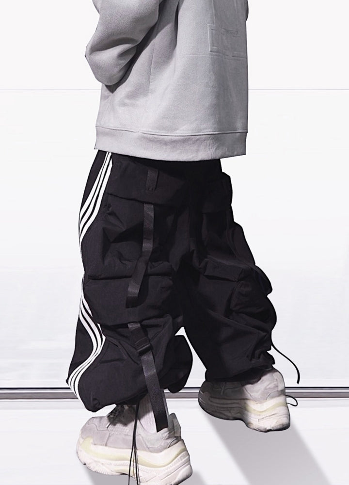 Remake Back belt silhouette line base pants  OR0708