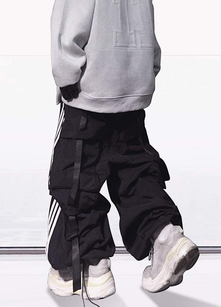 Remake Back belt silhouette line base pants  OR0708