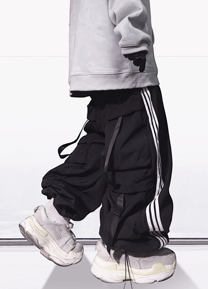 Remake Back belt silhouette line base pants  OR0708