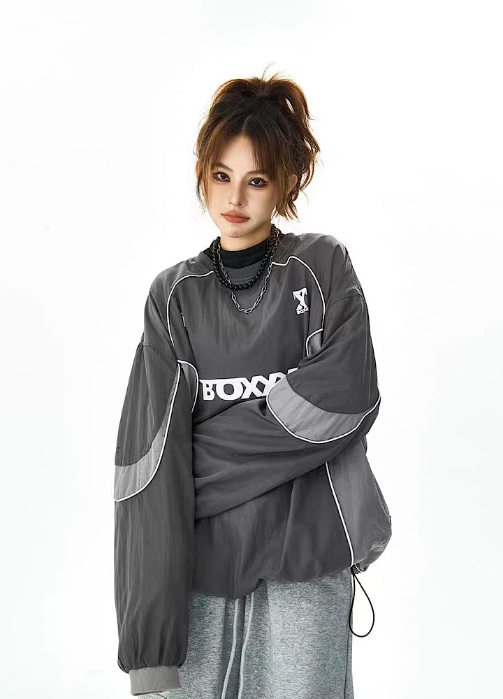 Sporty Design Casualment Balloon Silhouette Sweatshirts  OR0712