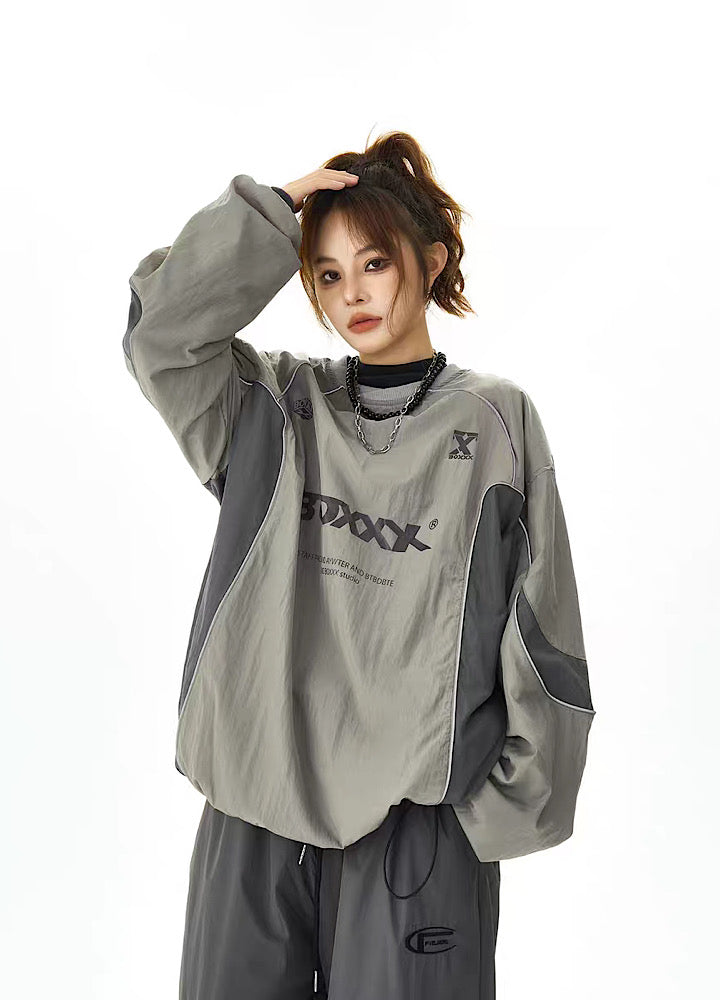 Sporty Design Casualment Balloon Silhouette Sweatshirts  OR0712