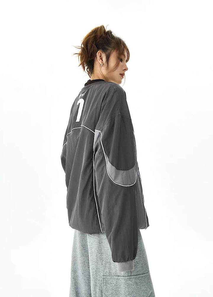 Sporty Design Casualment Balloon Silhouette Sweatshirts  OR0712