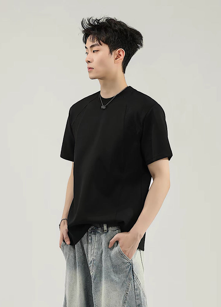 Silhouette minimalist design basic short-sleeved T-shirt  OR0720