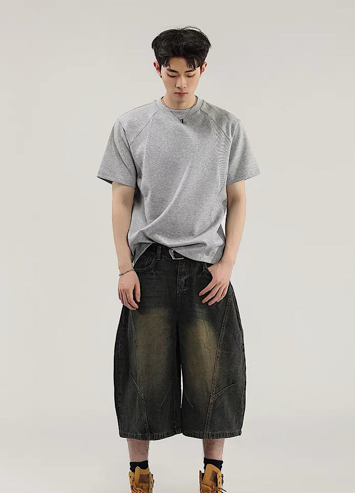 Silhouette minimalist design basic short-sleeved T-shirt  OR0720