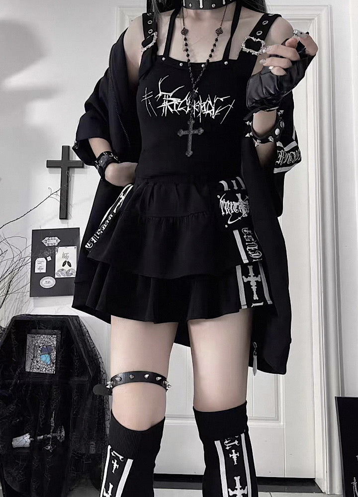 Sporty line design cross point full-length short-sleeved Set-up  OR0736
