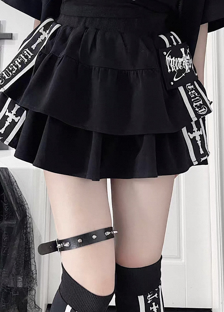 Sporty line design cross point full-length short-sleeved Set-up  OR0736