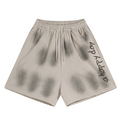 Fully washed initial design mid-length shorts  OR0745
