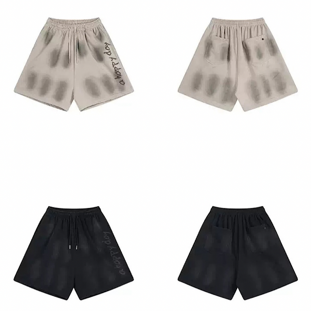 Fully washed initial design mid-length shorts  OR0745