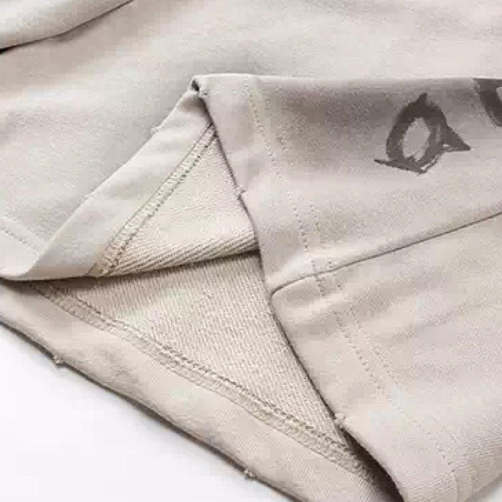 Fully washed initial design mid-length shorts  OR0745