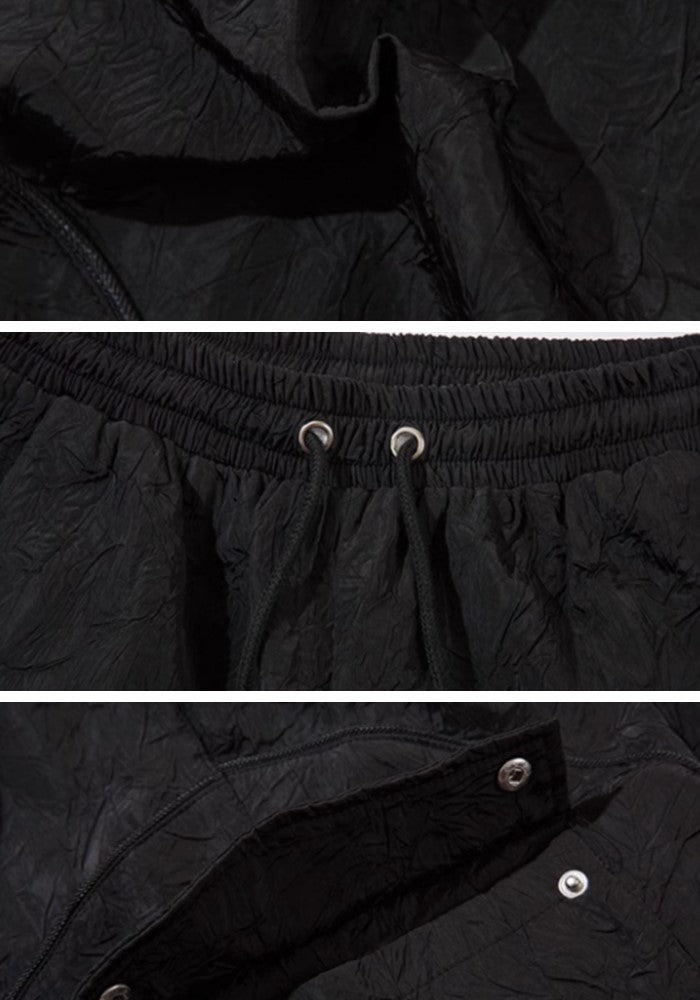 Simple cargo design short wide silhouette pants  OR0761