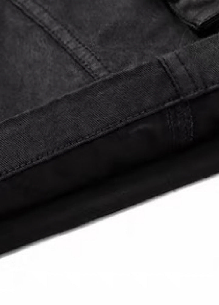 Multi pocket wide Cargo half pants  OR0764