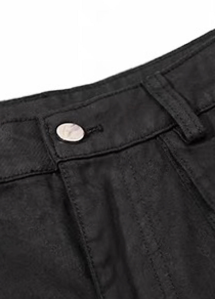 Multi pocket wide Cargo half pants  OR0764