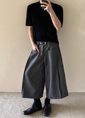 Wide silhouette cool slacks design shorts  OR0776