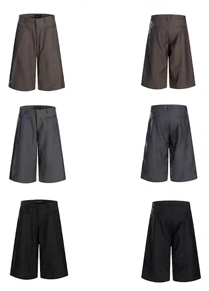 Wide silhouette cool slacks design shorts  OR0776