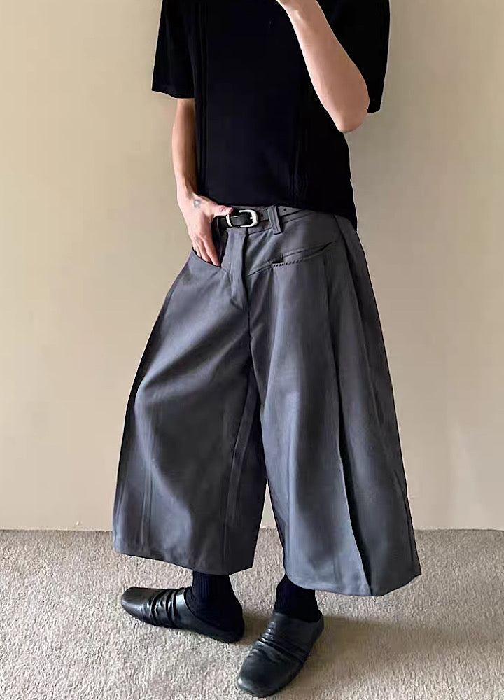 Wide silhouette cool slacks design shorts  OR0776