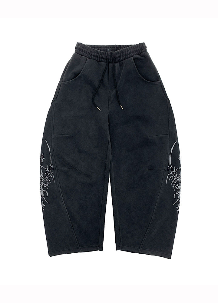 Dirty Number Flame Design Washed Sweat Setup  OR0787