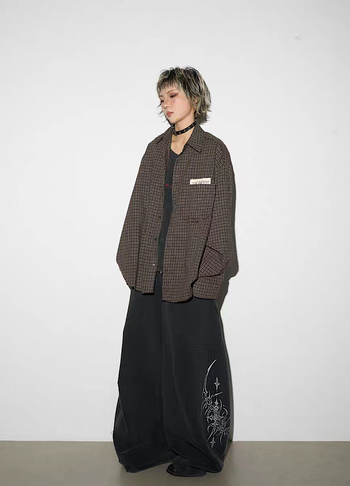 Dirty Number Flame Design Washed Sweat Setup  OR0787
