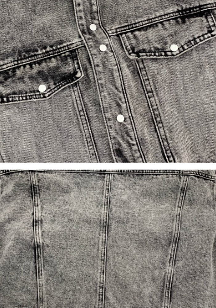 Dull wash thick design denim setup  OR0789